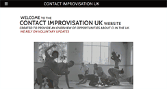 Desktop Screenshot of contactimprovisation.co.uk
