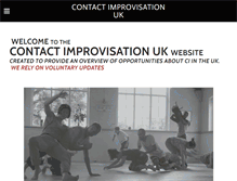 Tablet Screenshot of contactimprovisation.co.uk